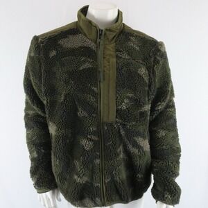 G-Star Raw Full Zip Fleece Jacket Mens Large Turf‎ Woodland Camo Retail $290